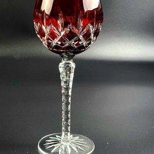 Vintage Ruby Hock Wine Arabella by AJKA - 8 1/4" Tall